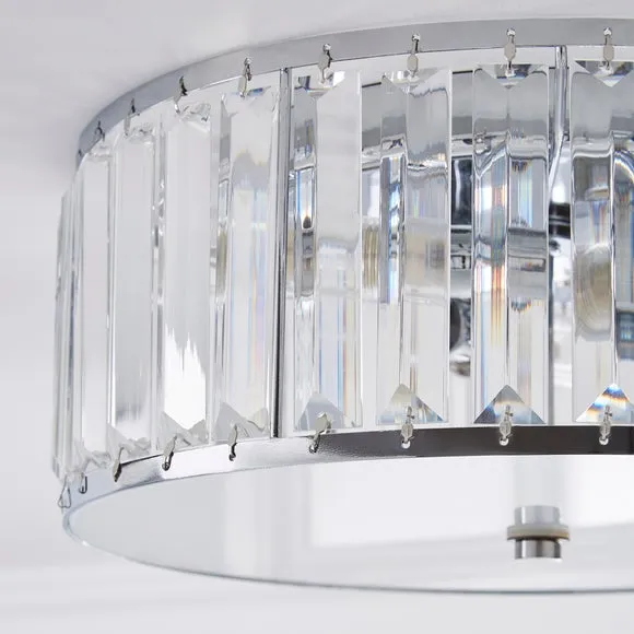 Tropez Bathroom Flush Ceiling Light 3