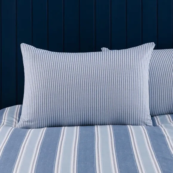 Henley Striped Polycotton Duvet Cover & Pillowcase Set 4