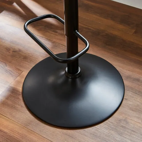 Jonas Adjustable Height Bar Stool, Velvet 4
