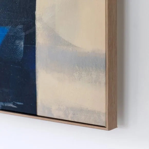 Cedar & Sage Cobalt Abstract Framed Canvas 2