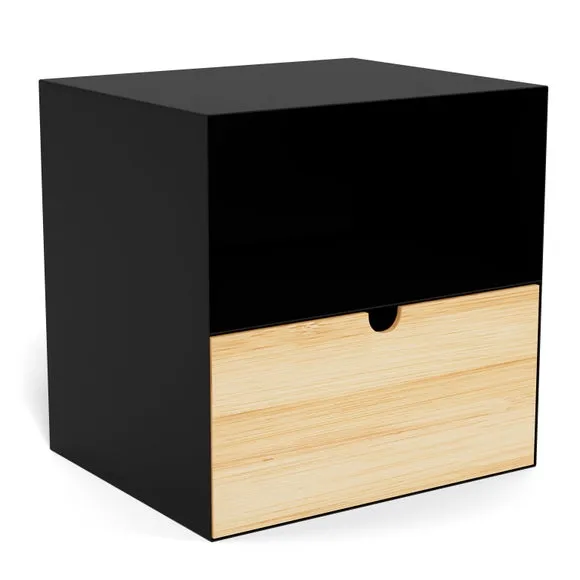 Furniture To Go Joliet 1 Drawer Wall Mounted Bedside Table 2