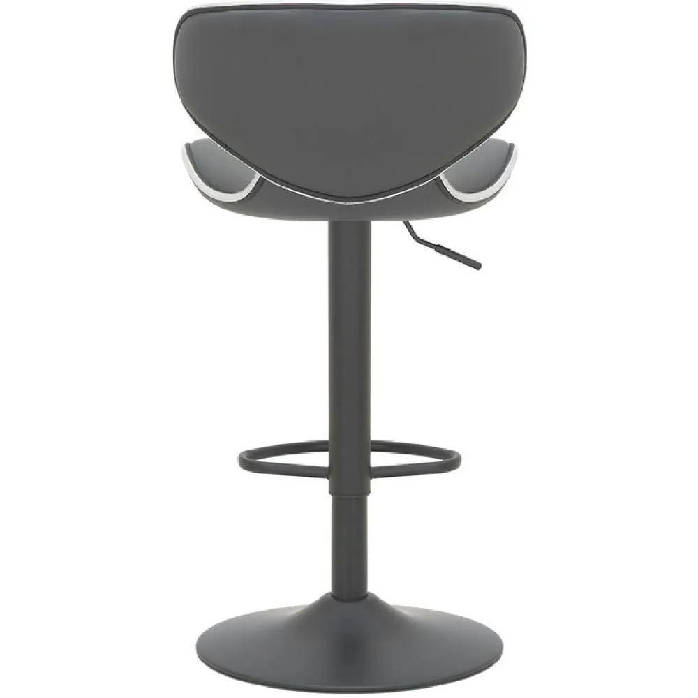 netfurniture Rasine Charcoal & Matt Black Bar Stool 6