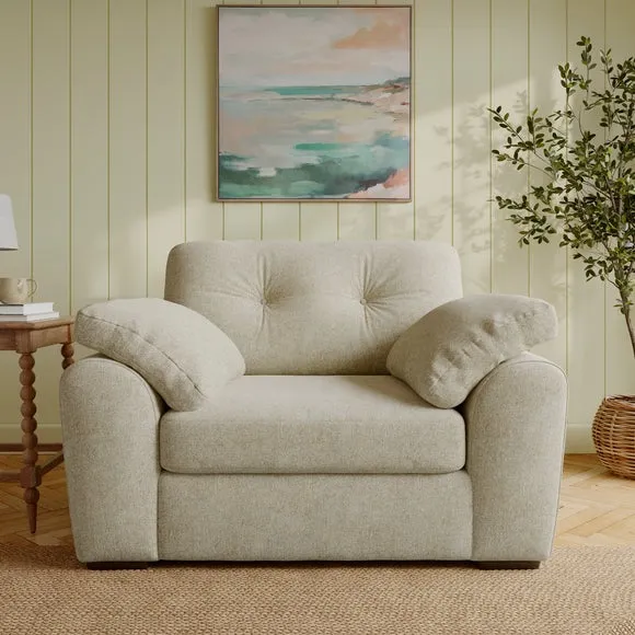 Milton Soft Chenille Snuggle Chair 1