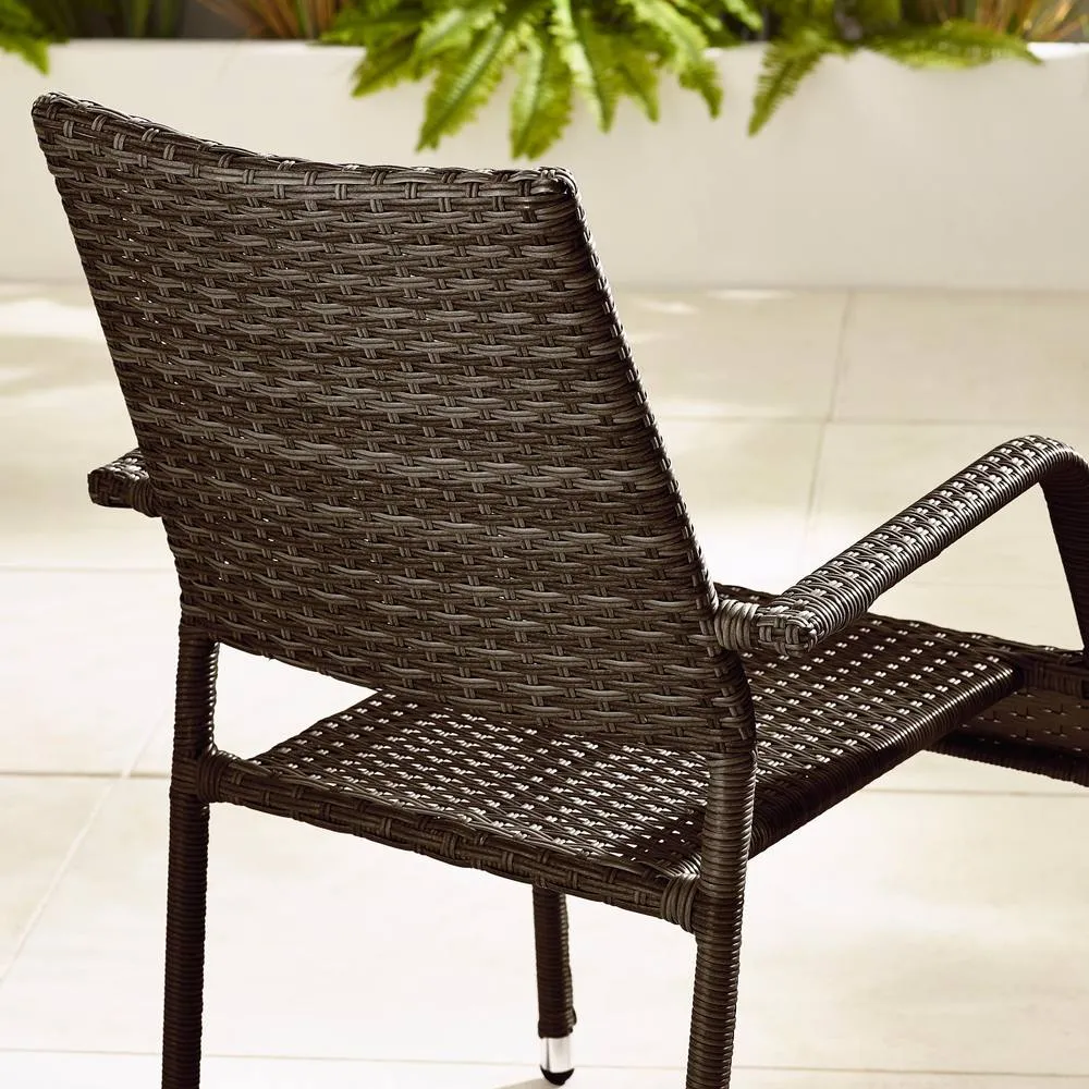 FurnitureboxUK Antigua Rattan 4 Seat Round Table Garden Dining Set in Brown 4