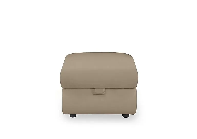 Panache Leather Storage Footstool