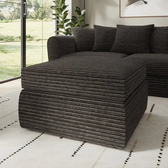 Blake Horizontal Jumbo Cord Footstool