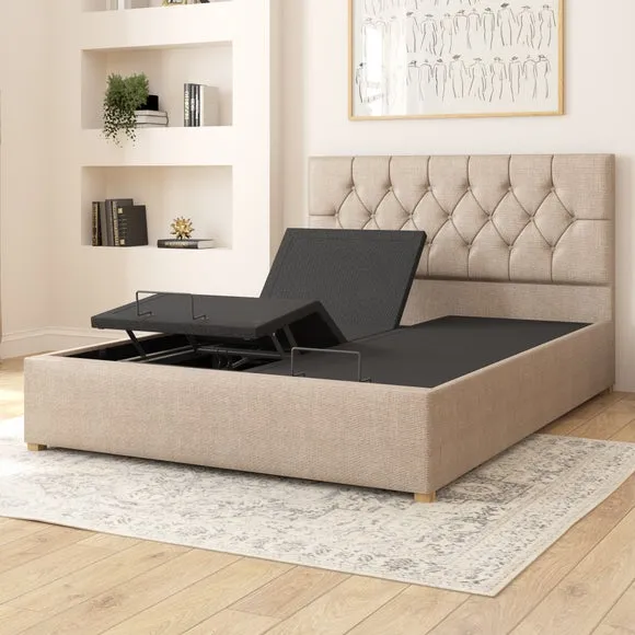 Olivier Eire Linen Adjustable Bed 3