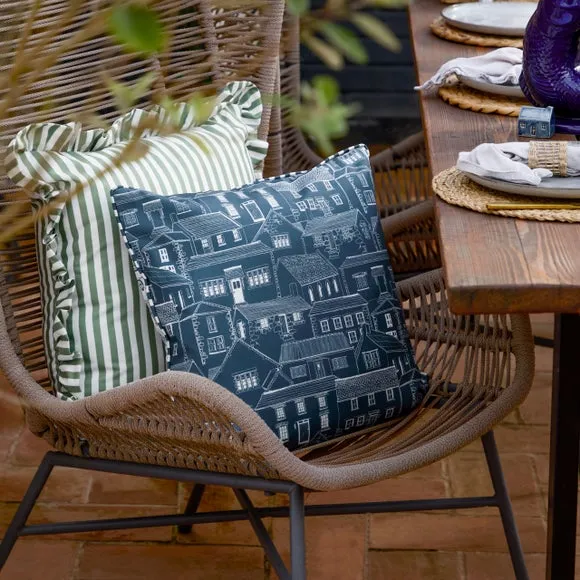 Abersoch Town Outdoor Square Cushion