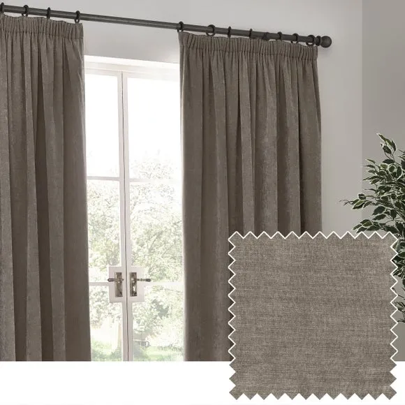 Yard Chenille Pencil Pleat Curtains 3