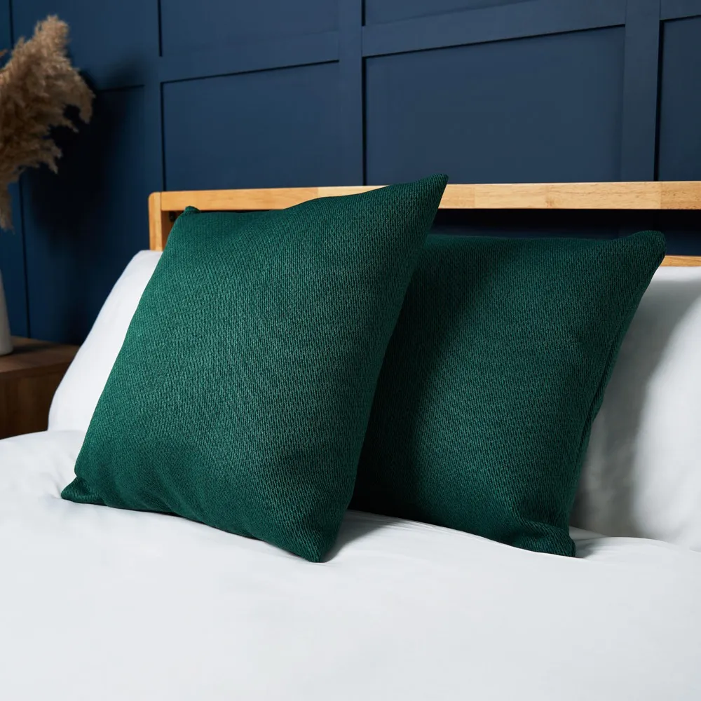 Snow Fleece Cushion, Green 1