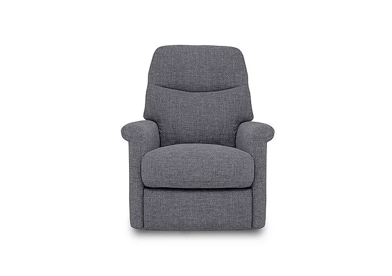 Compact Collection Lille Fabric Rocker Swivel Chair with Power Recliner - Ash
