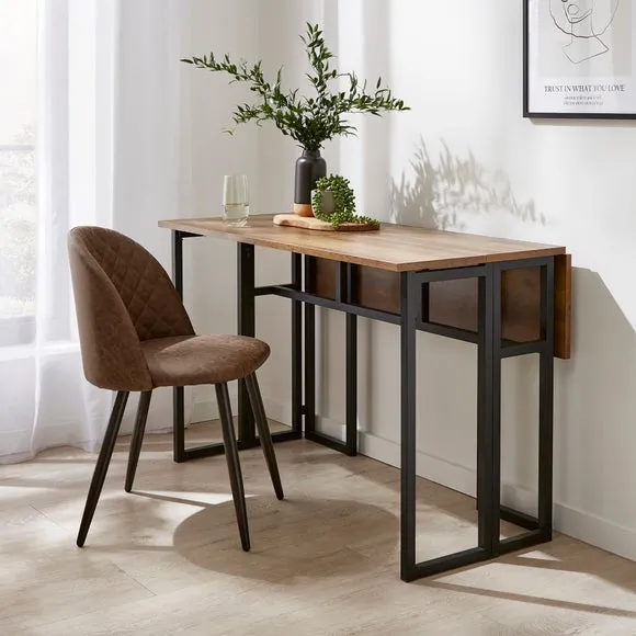 Fulton 2-4 Seater Console Dining Table, Pine Effect 2
