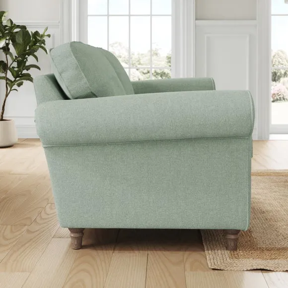 Flori Soft Chenille 3 Seater Sofa 2