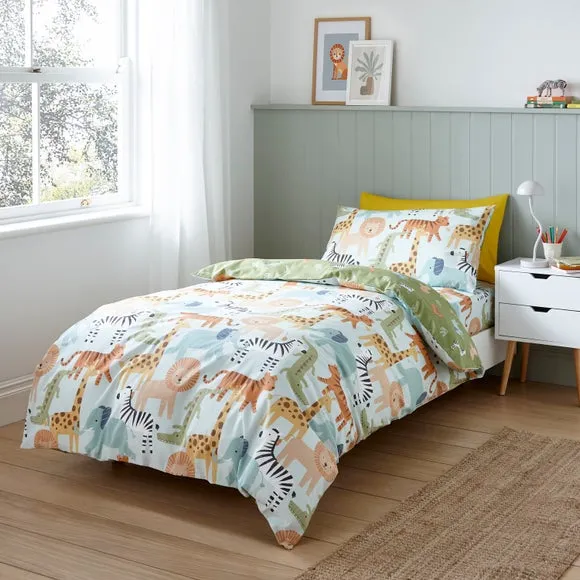 Safari Adventure Organic Cotton Duvet Cover and Pillowcase Set