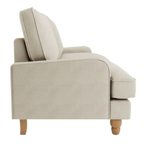 Beatrice Luna Fabric 3 Seater Sofa 4