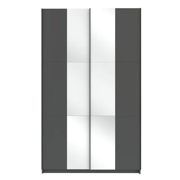Jax 120cm Sliding Wardrobe with 2 Mirrors 2