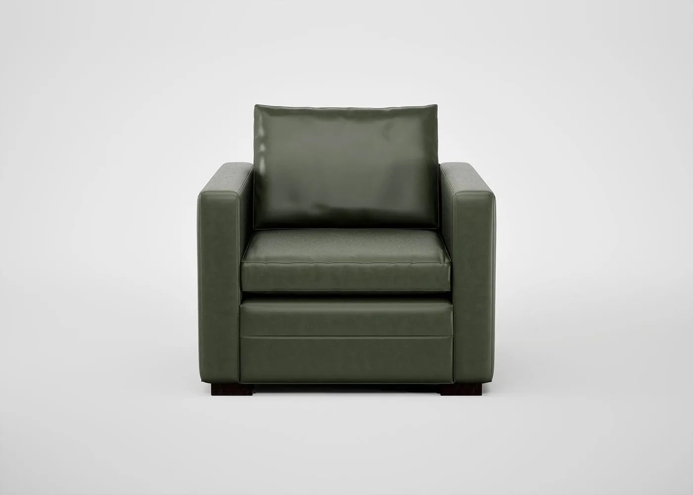 Heal's Palermo Armchair Siena Cotton Deep Sea Brass/Walnut Feet 2