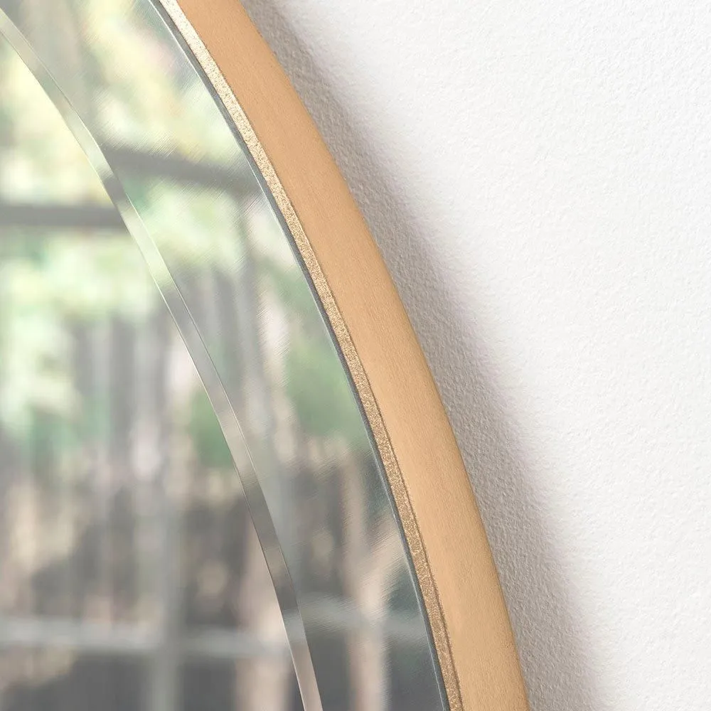 Yearn Mirrors Minimal round Bevelled Mirror Gold 46cm 2
