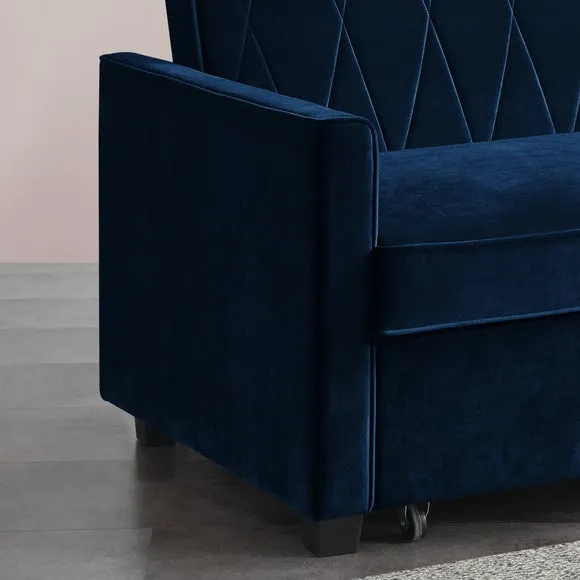 Serena Velvet 2 Seater Sofa Bed 3