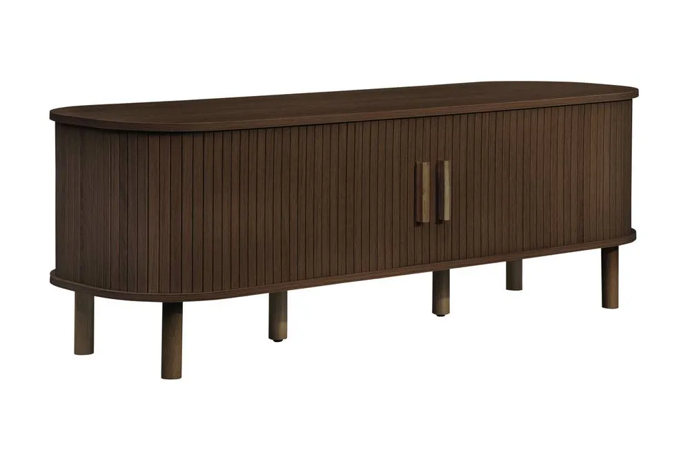 Birlea Axel Fluted Small TV Unit in Dark Brown 6