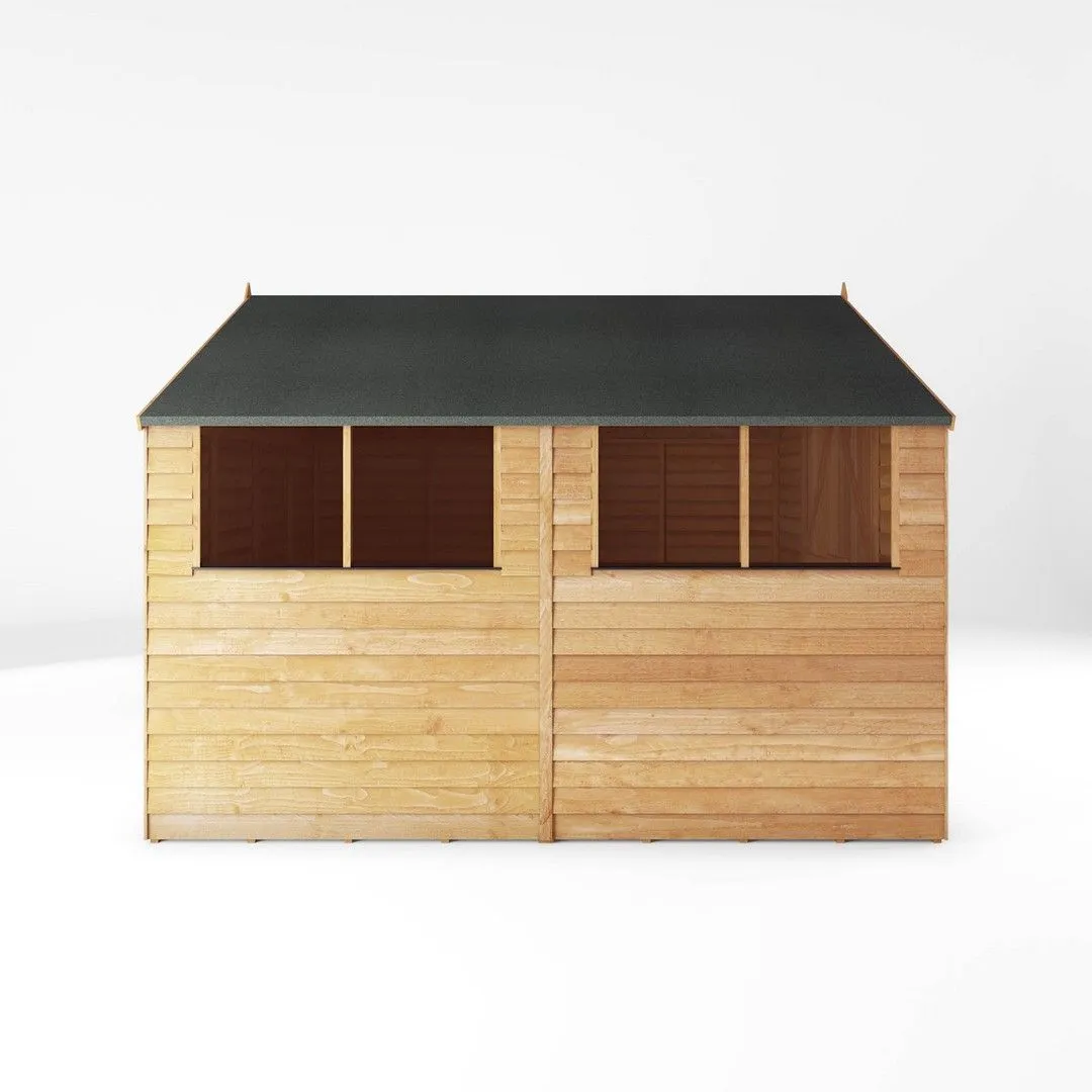 Mercia 10 x 10 Feet Overlap Apex Workshop - L297 x W309.7 x H225.4 cm - Brown 4