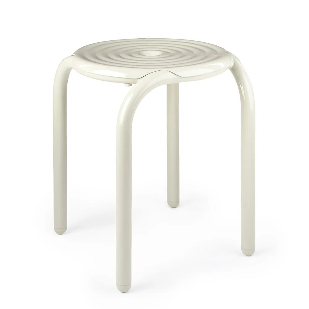 Tom Dixon Groove Outdoor 4 Legged Stool Putty 2