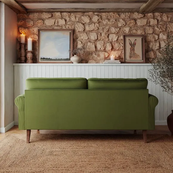 Maeve Compact Velvet 3 Seater Sofa 3
