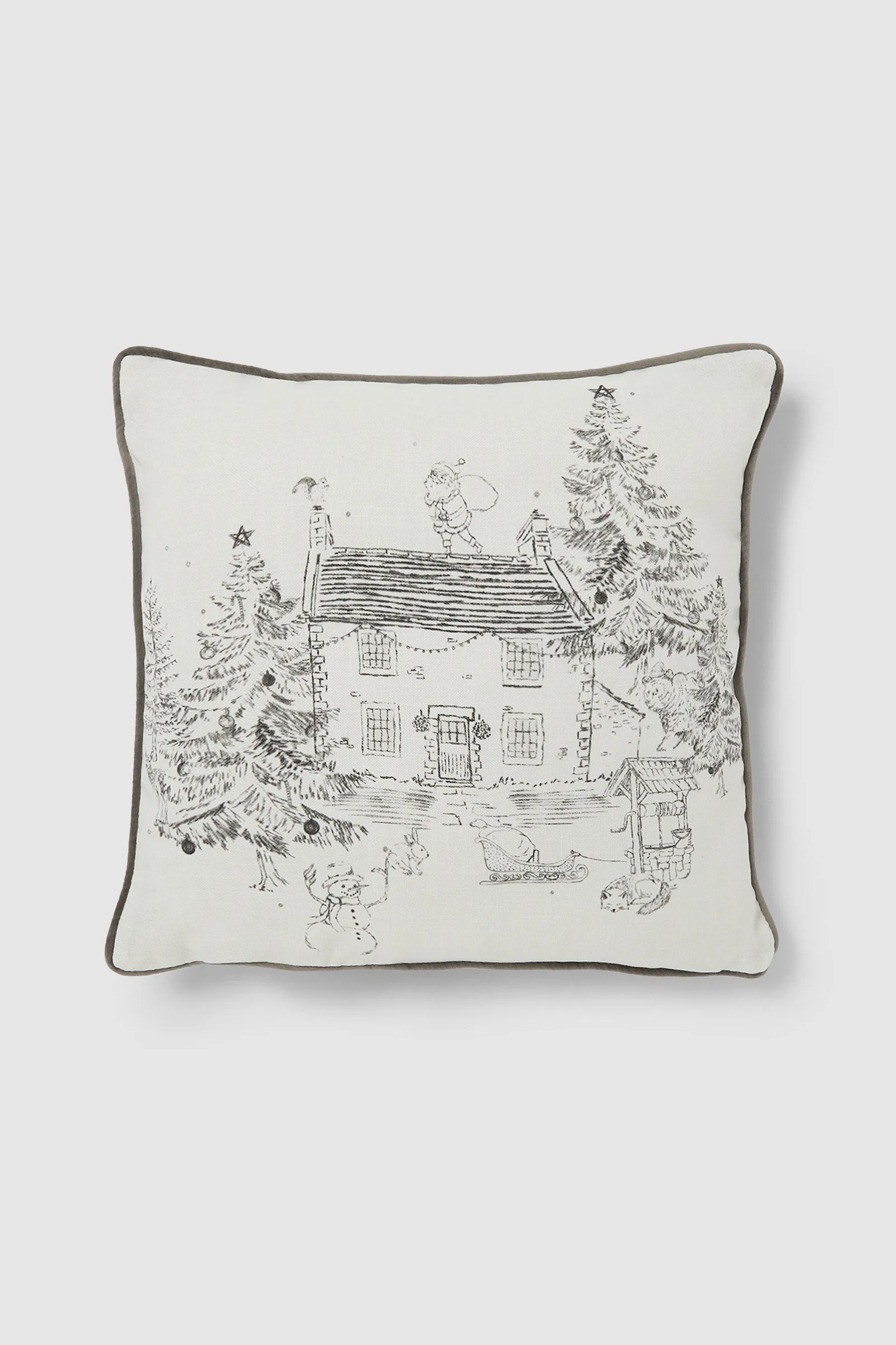 Exclusive Christmas Midwinter Toile Cushion