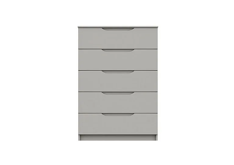 St Pancras 5 Drawer Chest - Light Grey