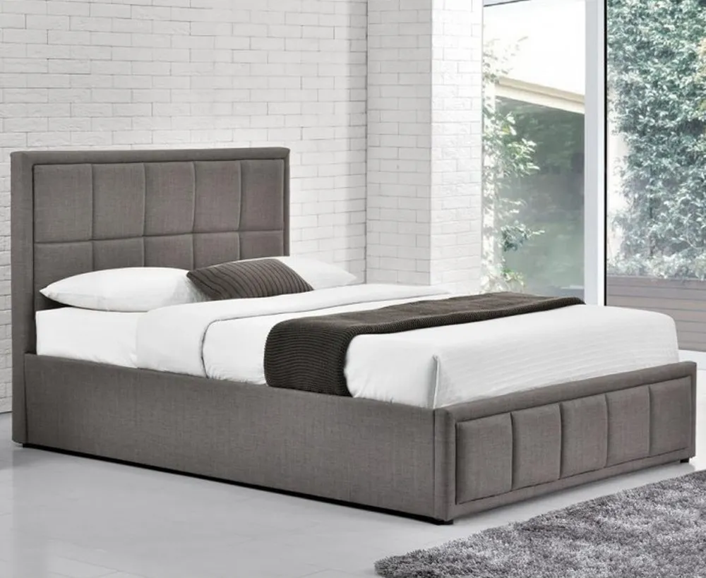 Hannover Grey Fabric Bed Frame - 4ft Small Double