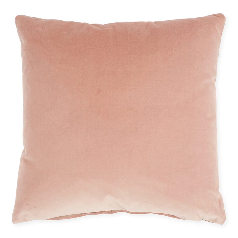 Heal's Velvet Cushion Dusky Pink 55 x 55cm 2