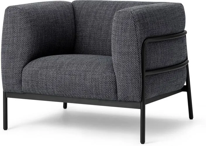 Hayward Accent Armchair, Slate Loop Textured Boucle