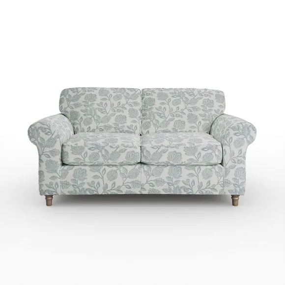 Flori Woven Floral Fabric 2 Seater Sofa 6