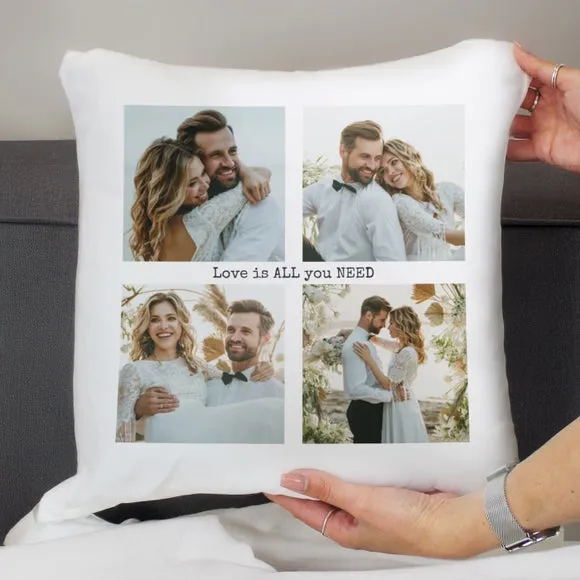 Personalised Multi Photo Square Cushion 3