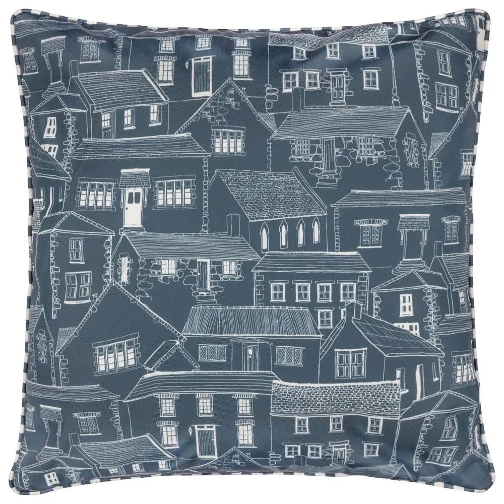 Wylder Abersoch Town Outdoor Cushion in Blue 3