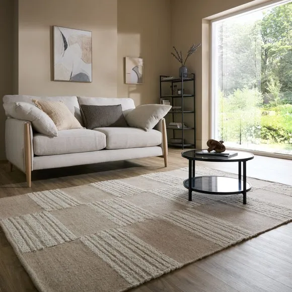 Sola Checkerboard Wool Rug 1