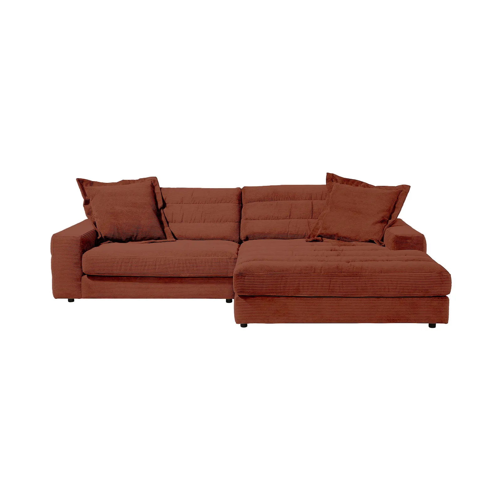 Twain Chaise Corner Sofa Right, Red Fabric | Barker & Stonehouse 3