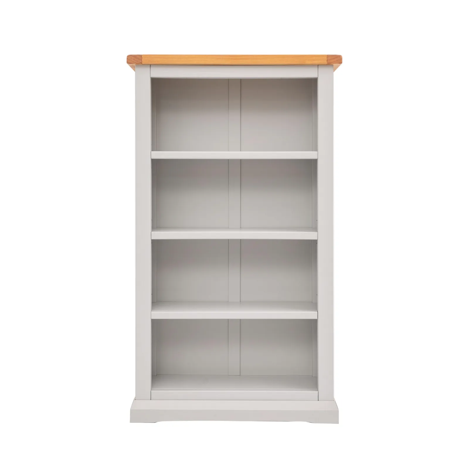 Cabinet Bits Bookcase with plinth 120x70x25cm in Light Grey
