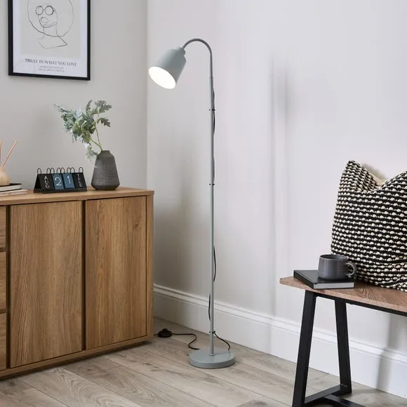 Sanford Goose Neck Adjustable Floor Lamp 1