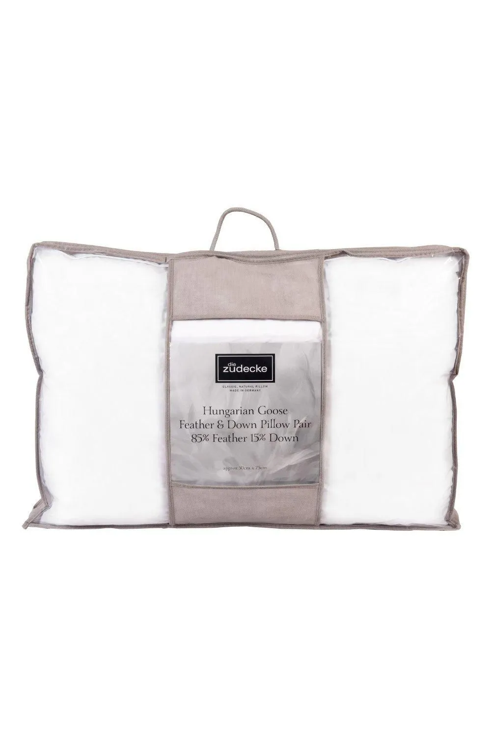 die zudecke Hungarian Goose Feather & Down Soft Pillow (2 Pack) in White