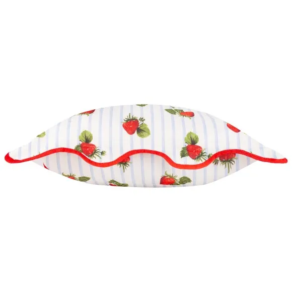 Fruits Strawberries Outdoor Square Cushion 4