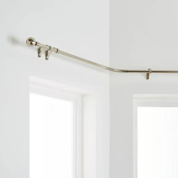 Bay Fixed Metal Eyelet Curtain Pole