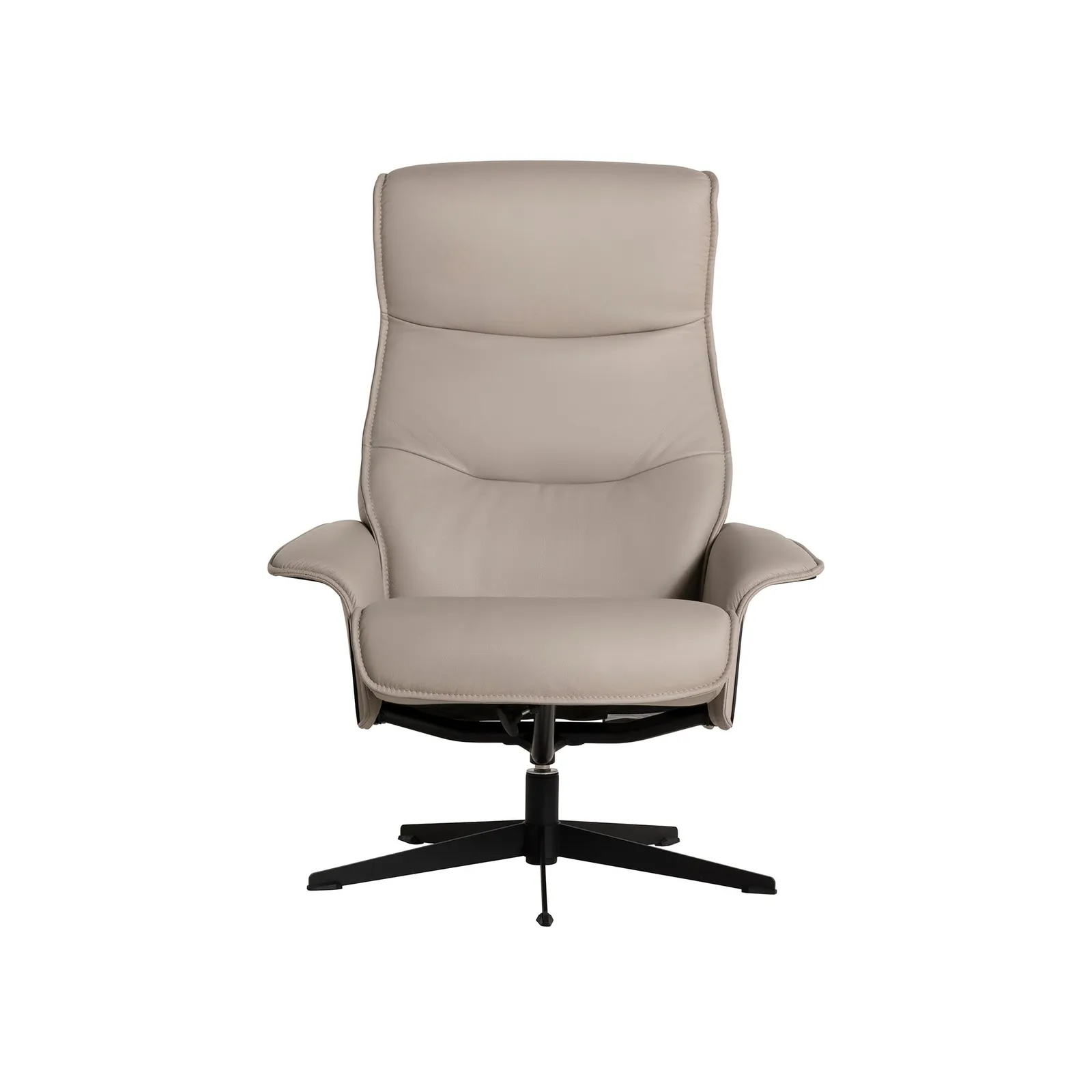 Scandi 1000 Armchair & Footstool, White Leather | Barker & Stonehouse 2