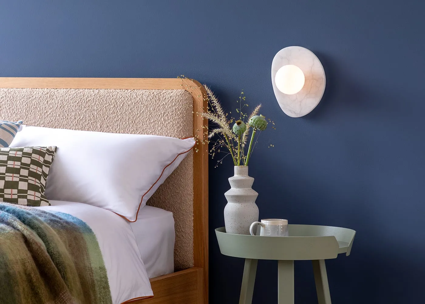 Heal's Element IP44 Wall Light Travertine Stone 3