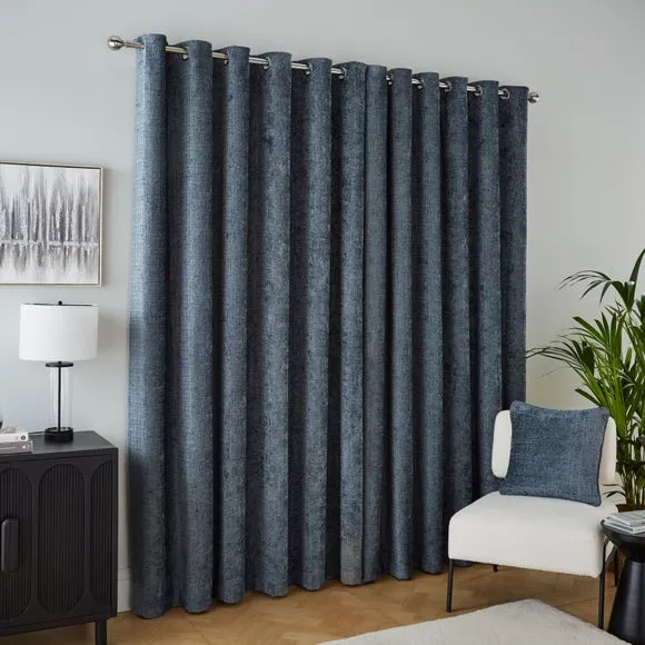Cashton Chenille Heavyweight Eyelet Curtains 4