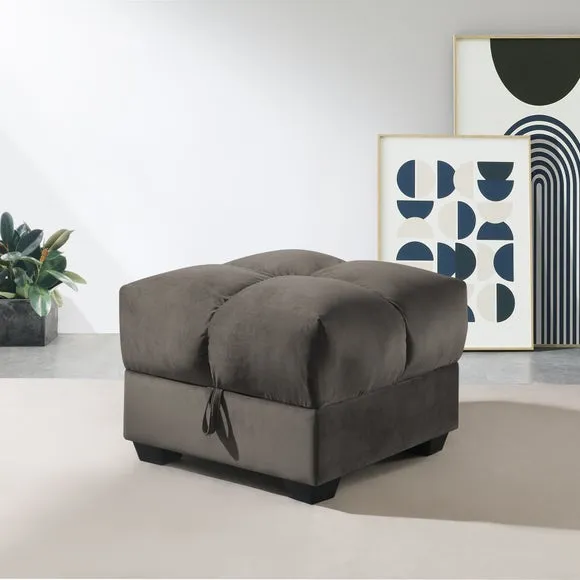Margo Velvet Storage Ottoman 1