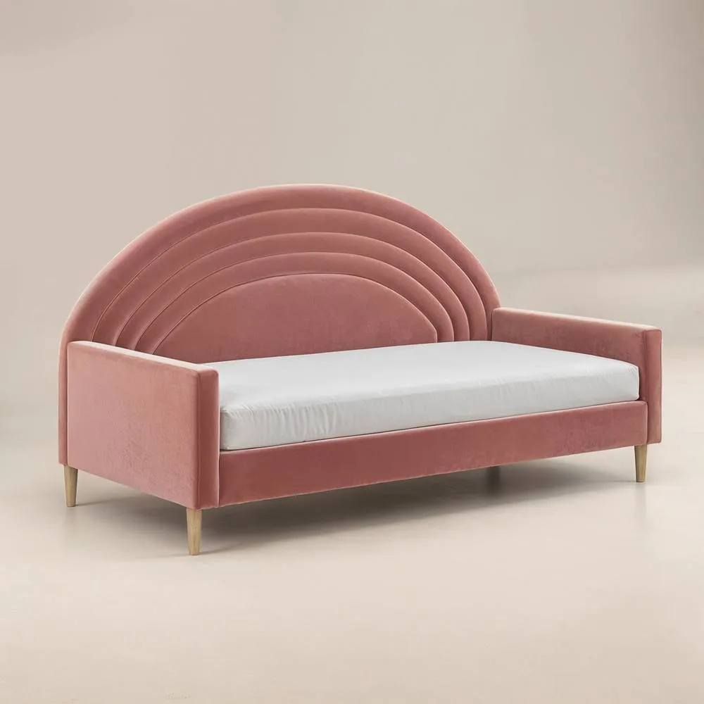 Flair Noa Rainbow Fabric Day Bed in Pink 4