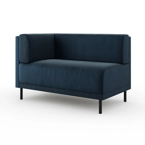 Mae Corner Dining Bench, Matte Plush Velvet 6