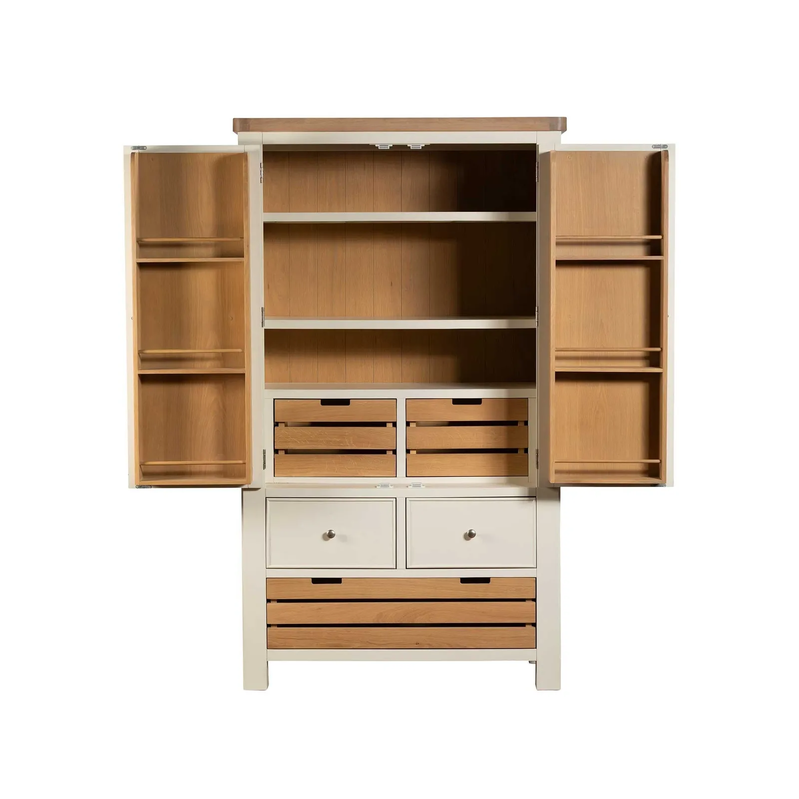 Witney Larder Unit 110X55X190Cm Sideboard, Neutral Wood | Barker & Stonehouse 4
