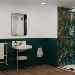 Sensio Leo Brass Rectangular Bathroom Mirror - 800 x 600mm 2